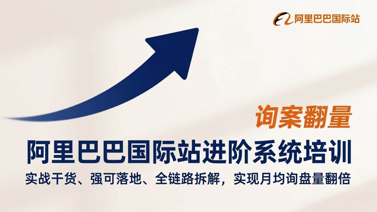 (2.9)阿里巴巴国际站进阶系统培训，实战干货、强可落地、全链路拆解，实现月均询盘量翻倍